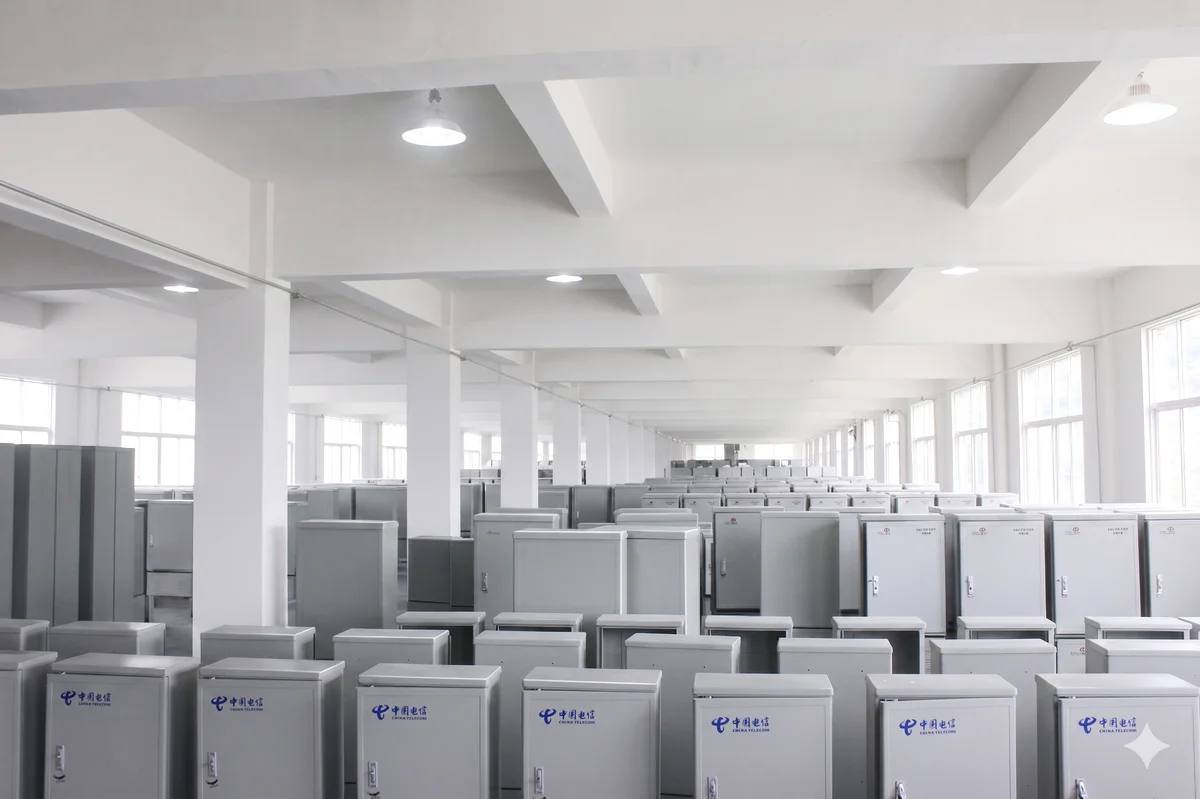 Finished goods warehouse at Jergeo factory